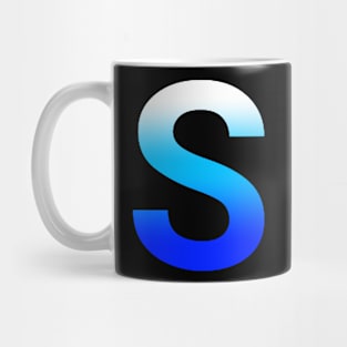 Blue Letter S Mug